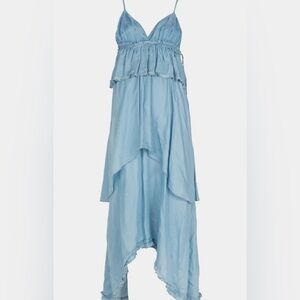 PINKO AGATHA Dress Elegant Blue Women's Spring/Summer. Size S NWT’S